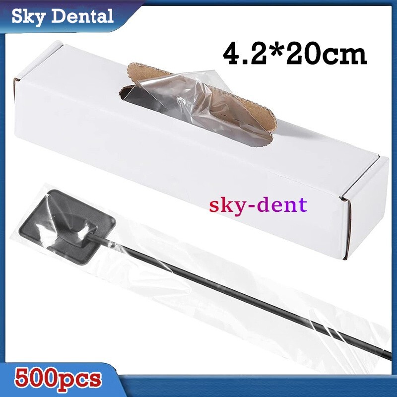 500pc Dental Plastic Digital X-Ray Sensor Covers Barrier Sleeves Protective Film