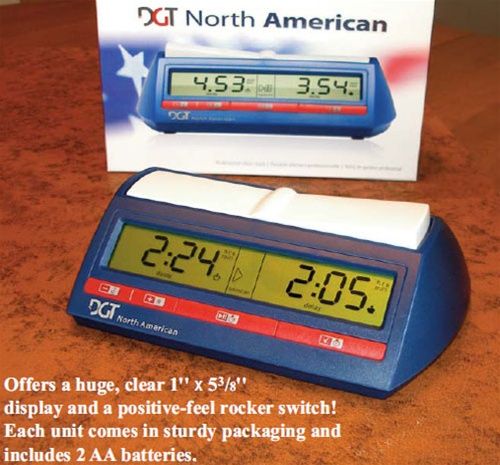 DGT North American Digital Tournament Chess Clock Timer