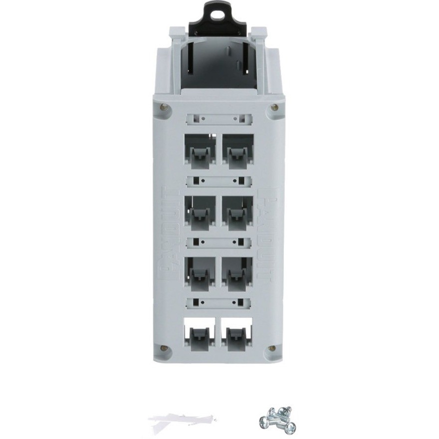 Panduit CDPP8RG DIN Rail Mount Patch Panel 8 Port