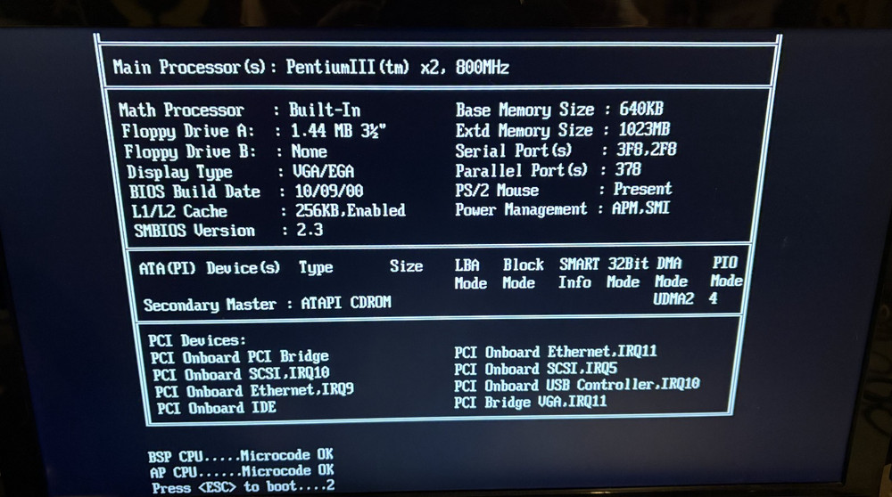 SuperMicro I-Server 3010 370DER Server 1U Rack Computer Intel Pentium 3 x2 WORKS