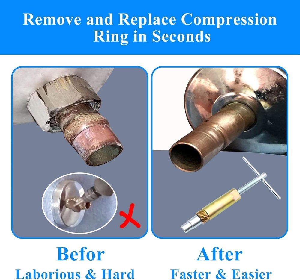 Compression Sleeve Puller Tool Remove Nut & Ferrule of Pipe 03943- Sleeve Remove