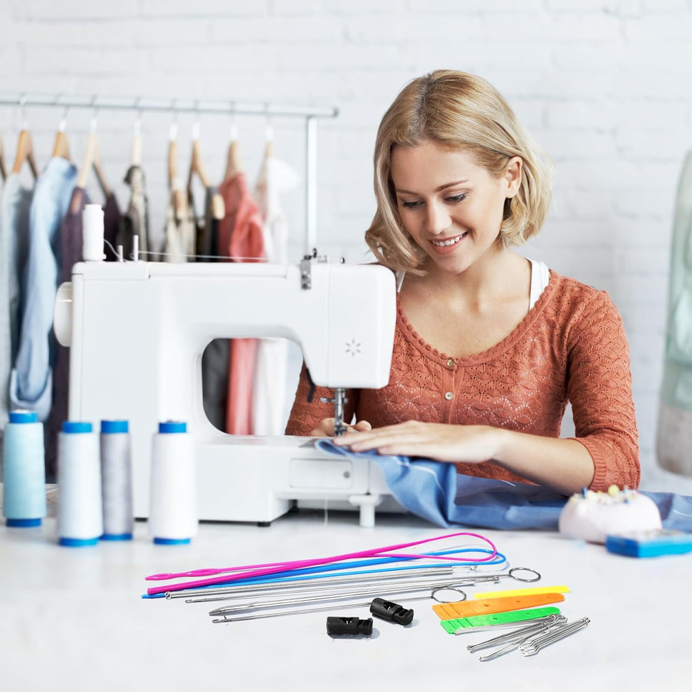 17 Pieces Bodkin Threader Drawstring Threader Set Drawstring Replacement Tools