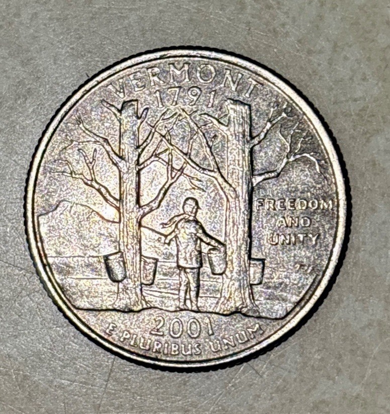 Vermont State Quarter 2001 D