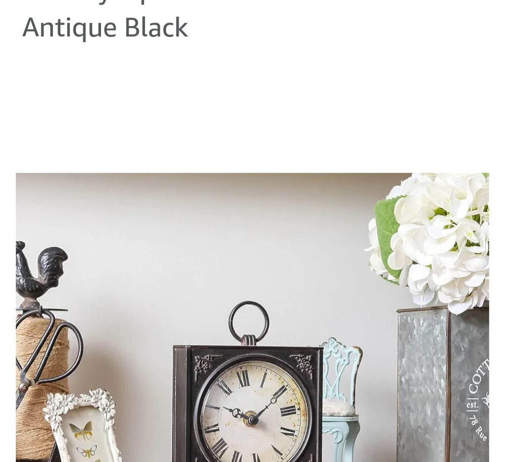 Soffee Design Pewter Table Clock
