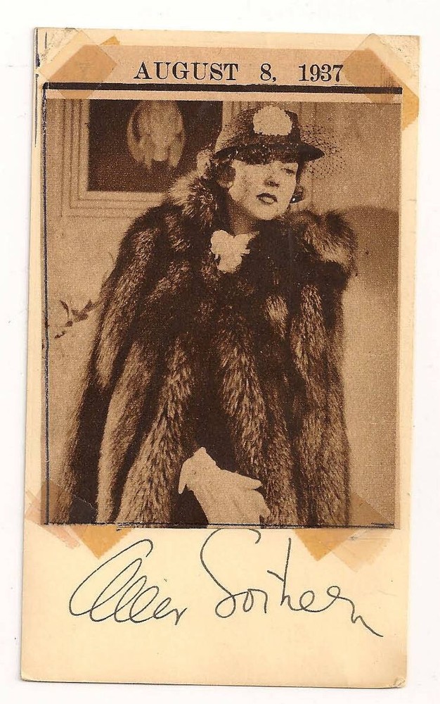Ann Southern  AUTOGRAPHED  Postcard
