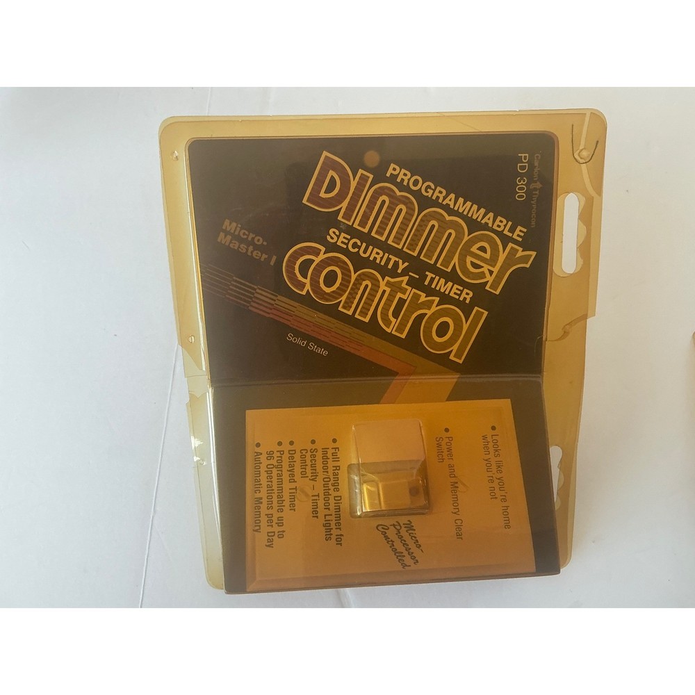 Schlage Glass Break Detector & Carlton Programmable Dimmer Control Bundle NWT