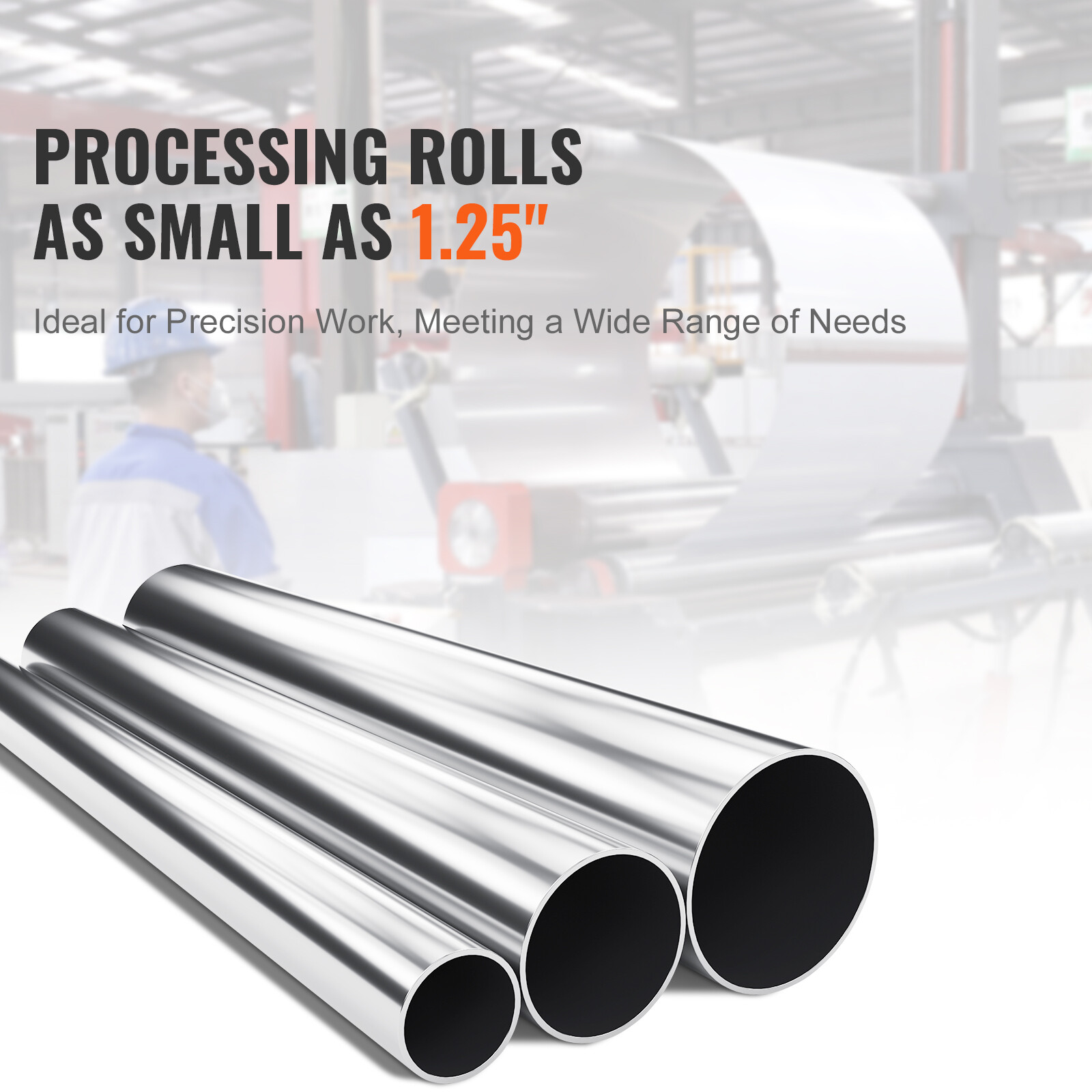 VEVOR Slip Roll Machine Sheet Metal Slip Roller 12.6'' x 20 Gauge φ1.18'' Roller