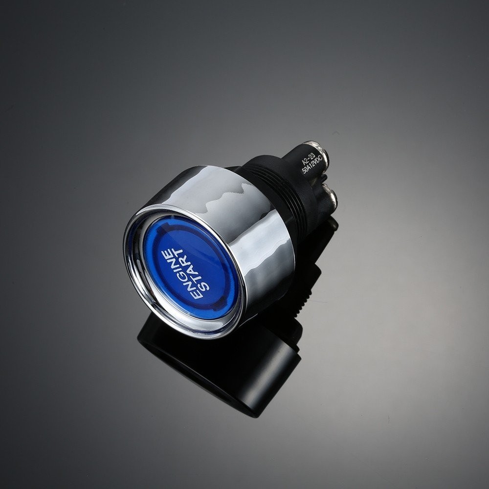 Start Switch 12v DC 50A Blue Car Start Engine Button Stater，Jtron Push Button...