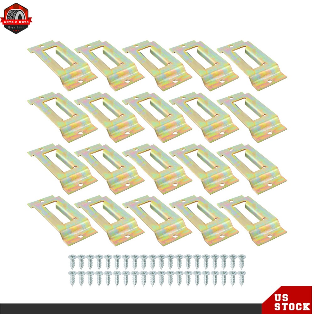 20 Pack E Track Tie Down Rail Single Slots For Trailers Trucks Galvanized Secure