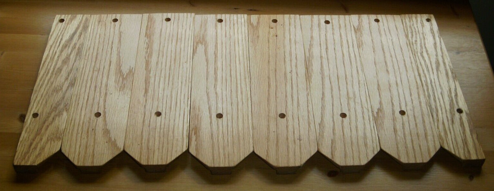 Wine glass under counter holder solid oak wood