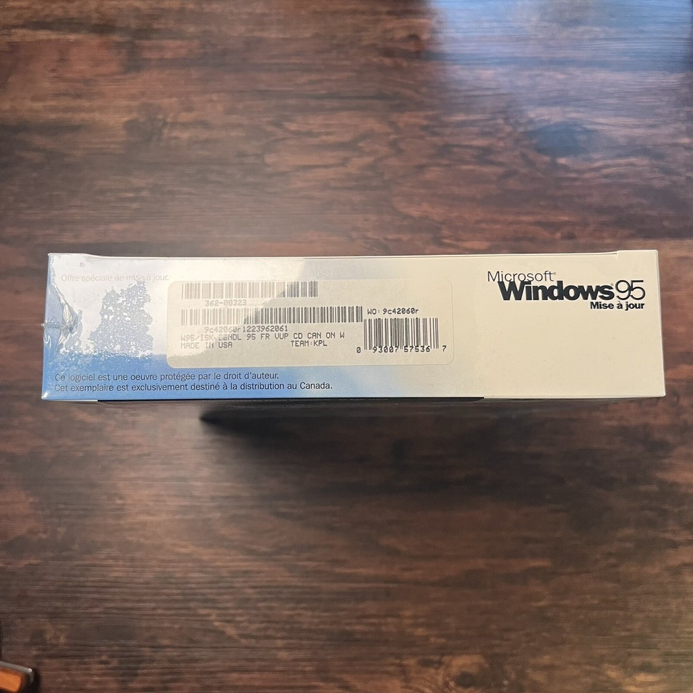 Microsoft Windows 95 Update French Version Sealed