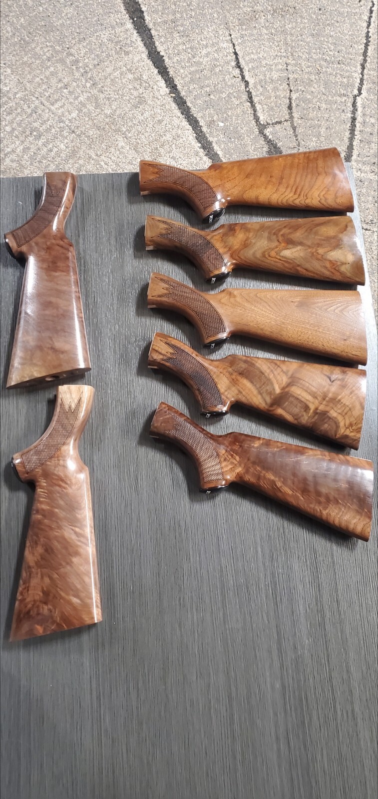 Ithaca model 37 stock/forend/cap/buttpad 20g pistol grip high grade READ BELOW