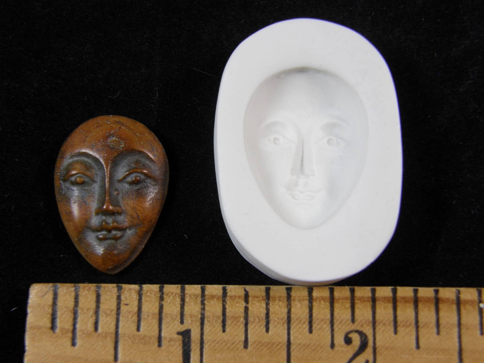 Goddess Face Polymer Clay Mold (#MD1361)