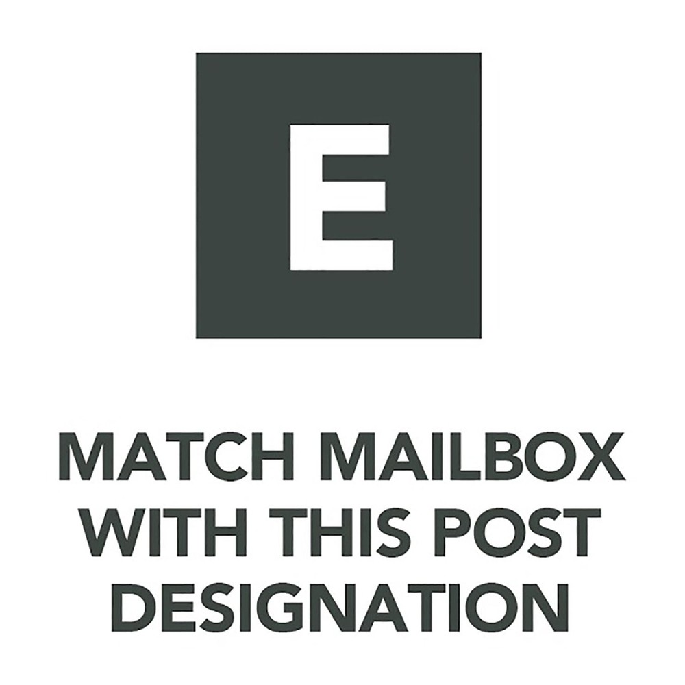 Architectural Mailboxes Patriot Plastic, Large, Post-Mount Mailbox in Black