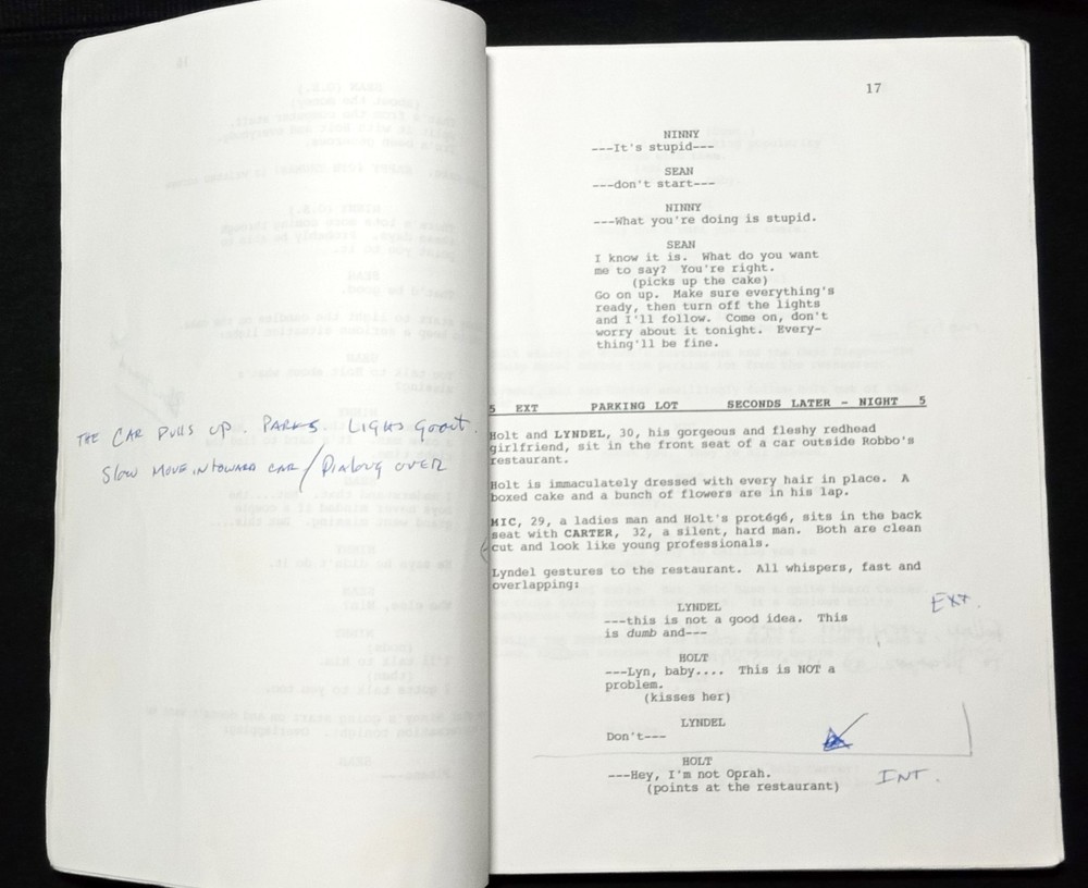 Cement 1997 Original Script Adrian Pasdar Film Frank Foster Estate Notes