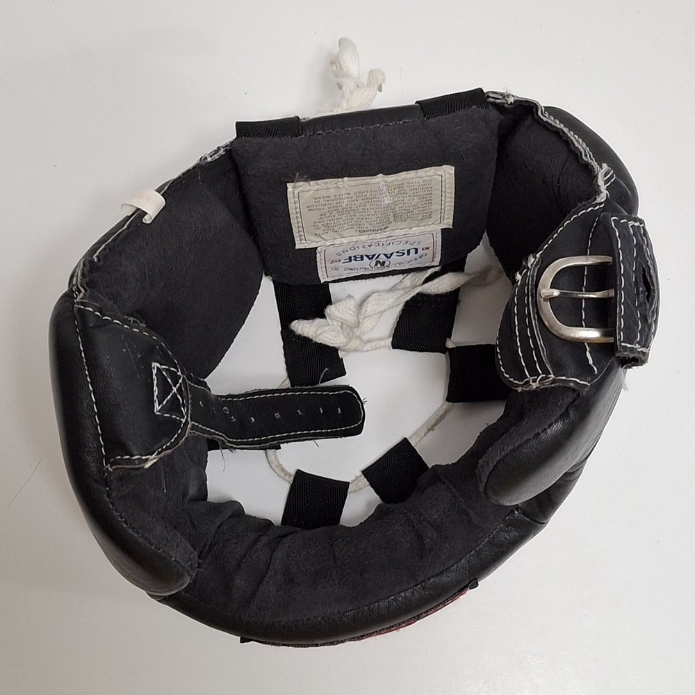 "RINGSIDE", LEATHER, BOXING HEAD PROTECTOR