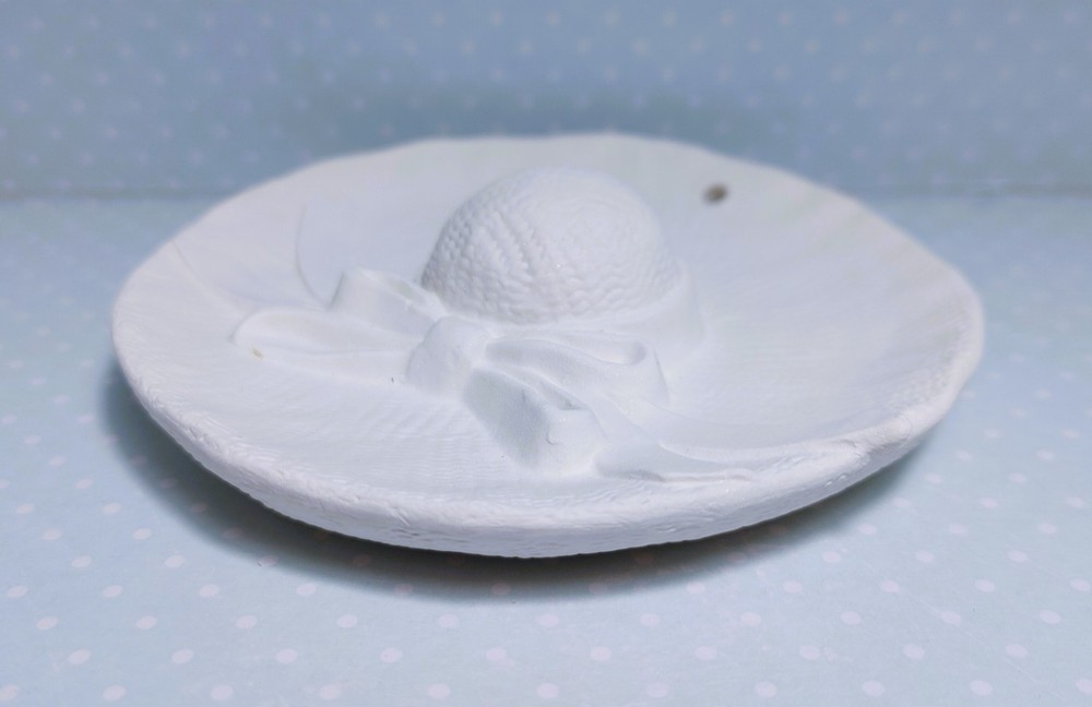 Hat Ornament ~ Ceramic Bisque Ready to Paint