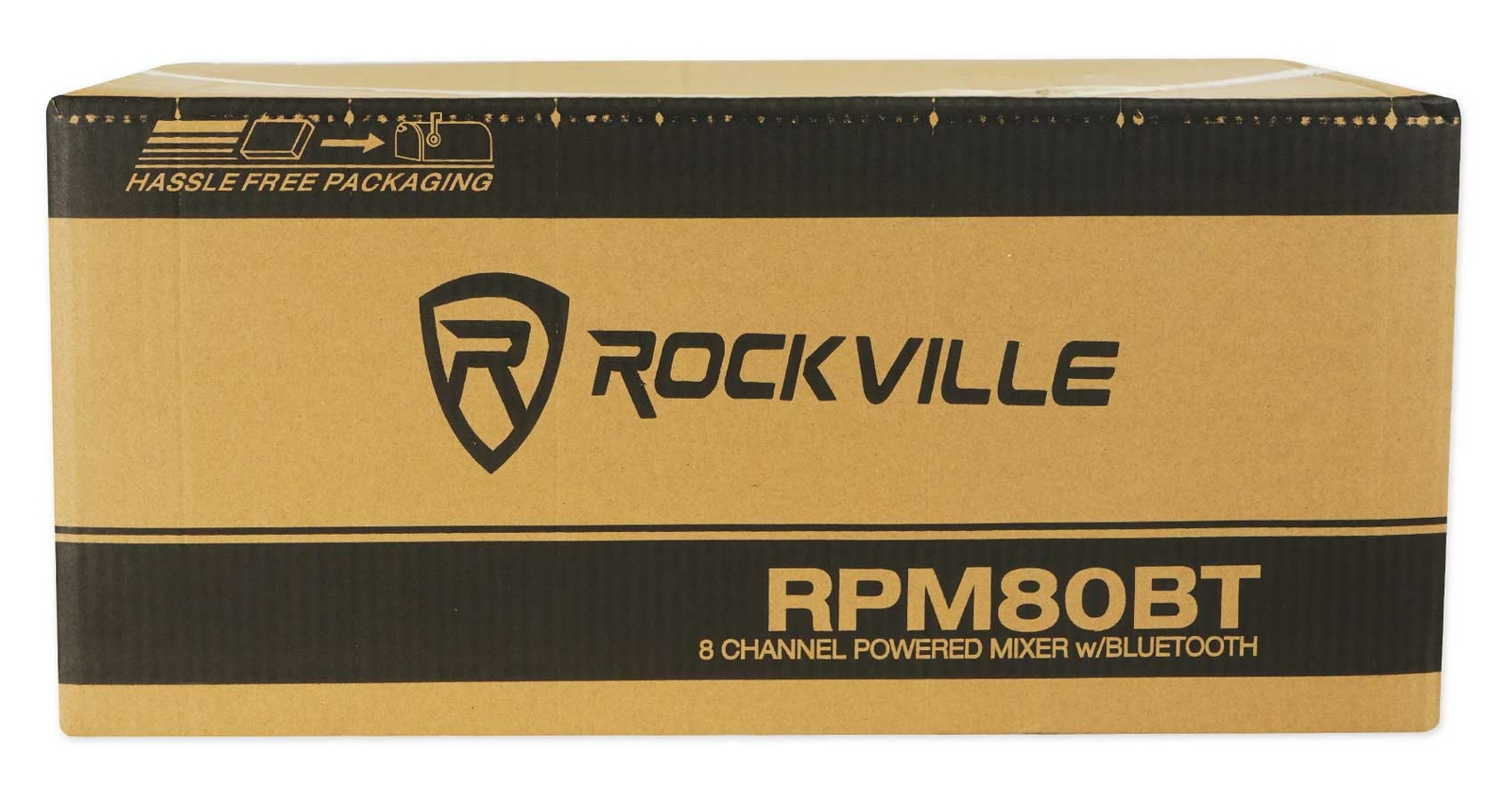 Rockville RPM80BT 2400w Powered 8 Channel Mixer/Amplifier w/Bluetooth/EQ/Effects