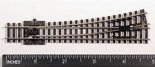 Peco Code 80 Medium Left Hand Turnout w/Electified Frog - Model Train Track - N