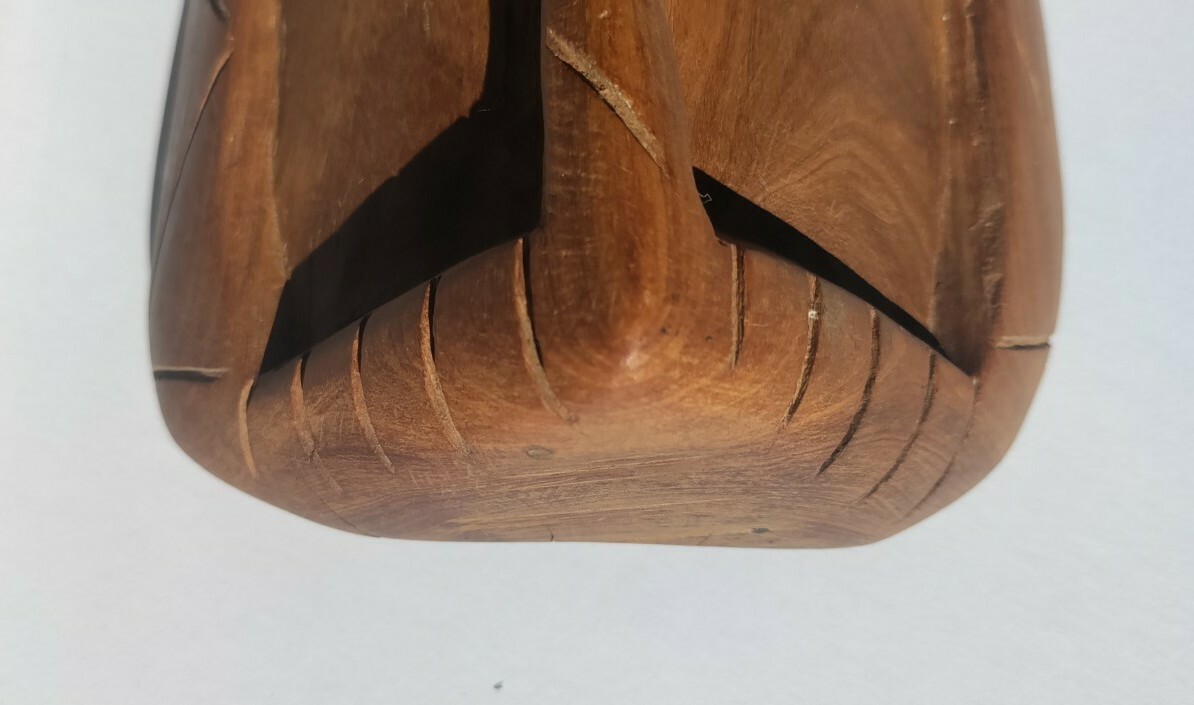 10.25" X 5.5" Hand Carved Wooden African Mask