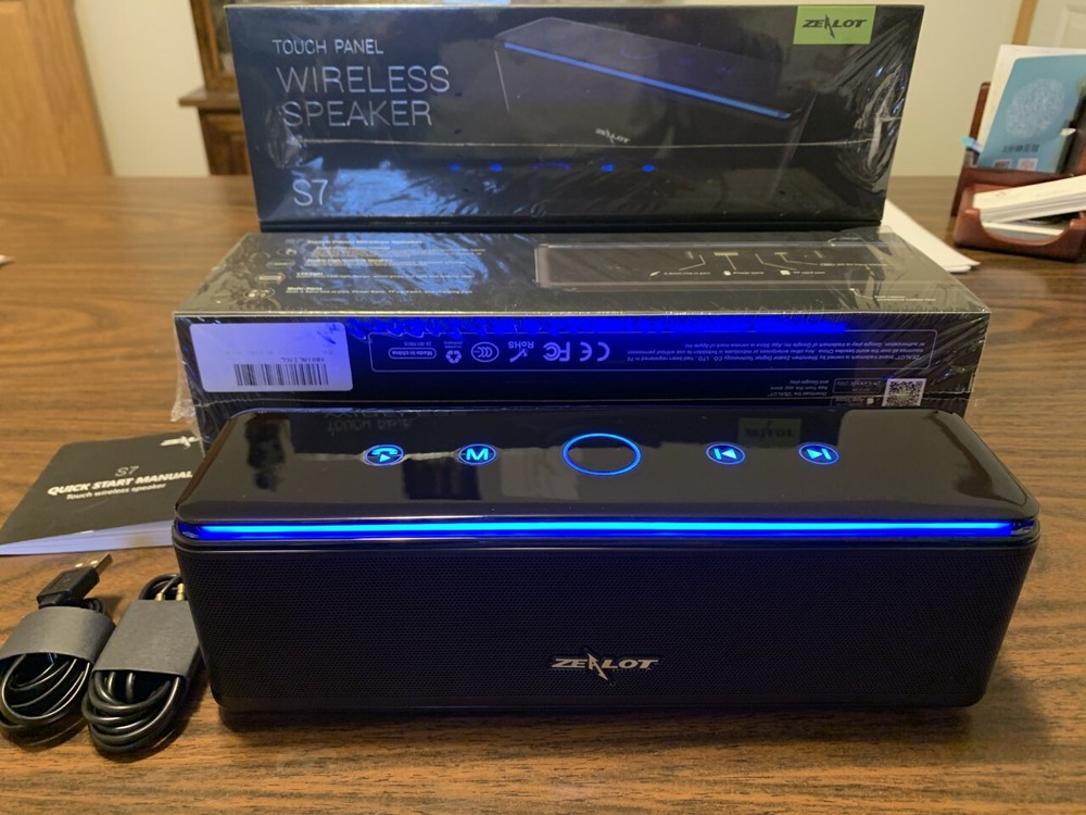 ZEALOT S7 Bluetooth Wireless Speaker, Touch Panel Multiport Input, Aux power out