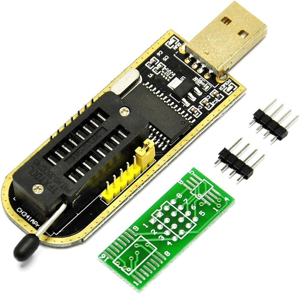 Compact CH341A EEPROM Programmer with USB to TTL for Effortless Chip Management