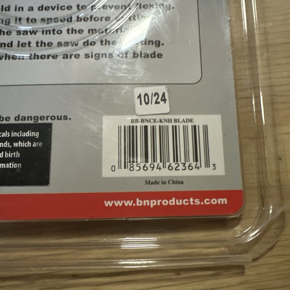 BN Products RB-BNCE-KNH 1 Pack High Performance Precision Blade Silver