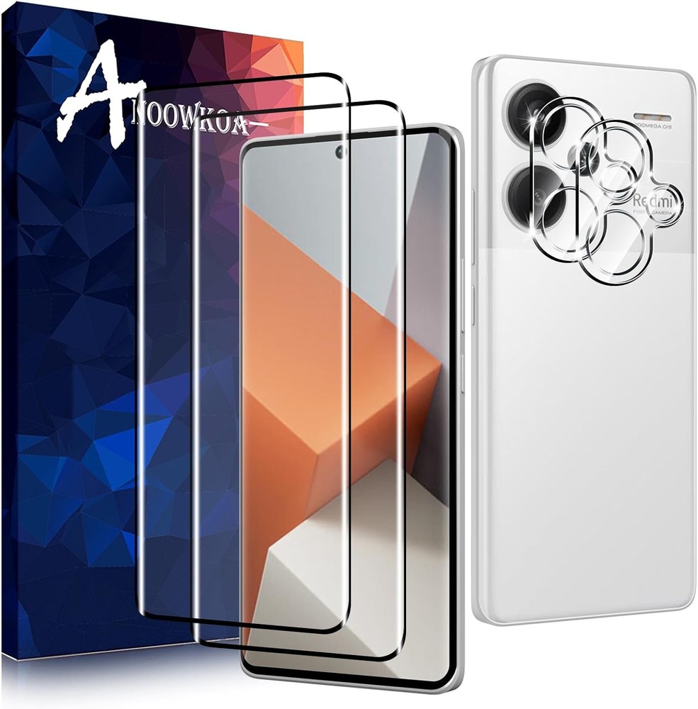 [2+2 pack] for Redmi Note 13 Pro+ 5G/Note 13 Pro plus 5G 3D Tempered Glass Scree