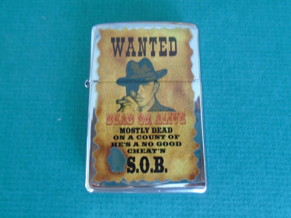 Zippo Wanted Poster lighter