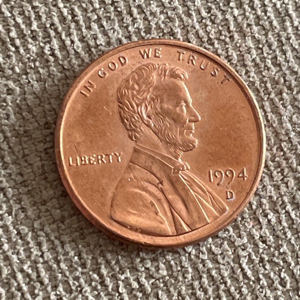 1994 D Lincoln Cent AU Great condition TK628*