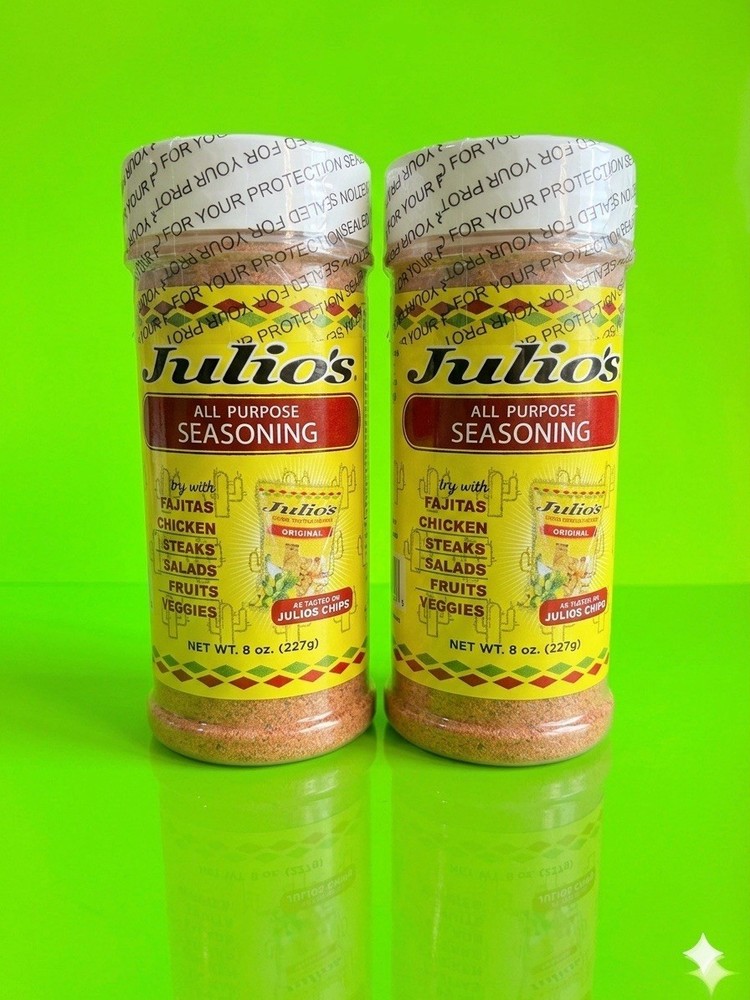 Julio’s All Purpose Seasoning 8 Oz. ( 2 Pack )
