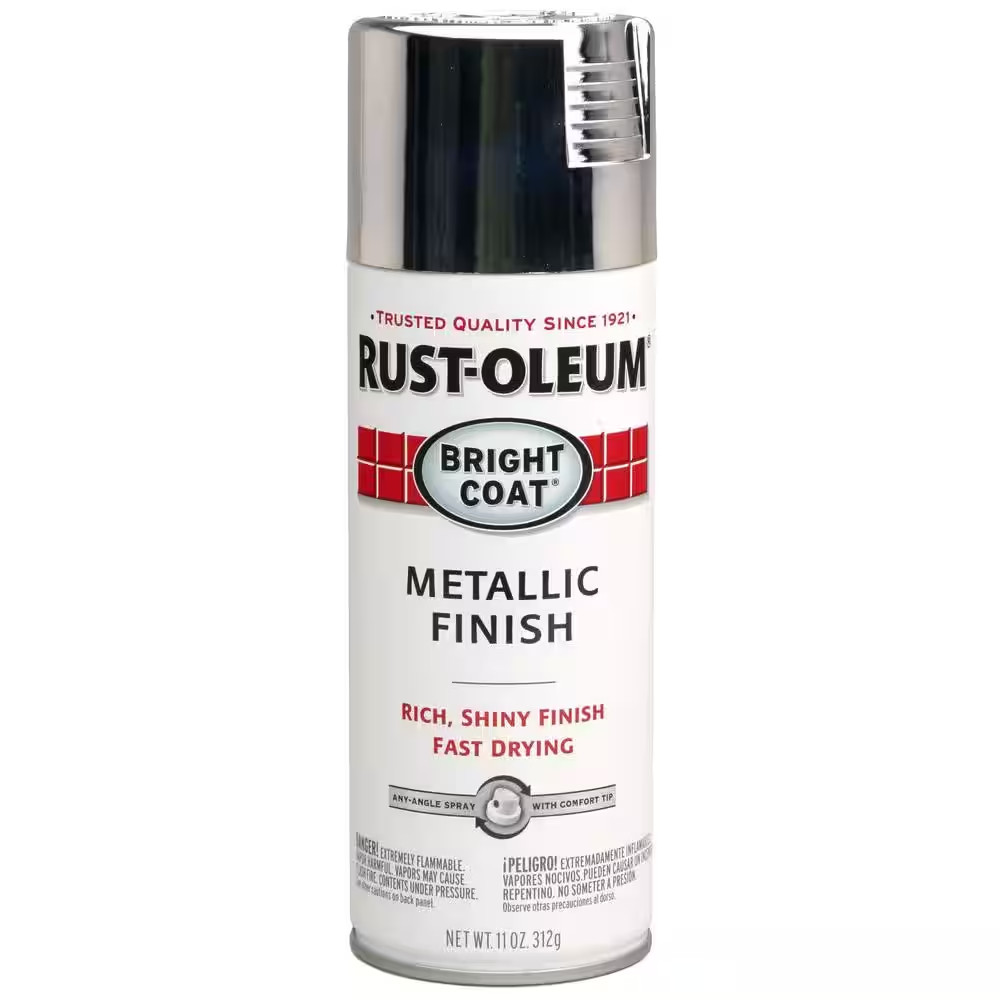 11 Oz. Bright Chrome Metallic Spray Paint