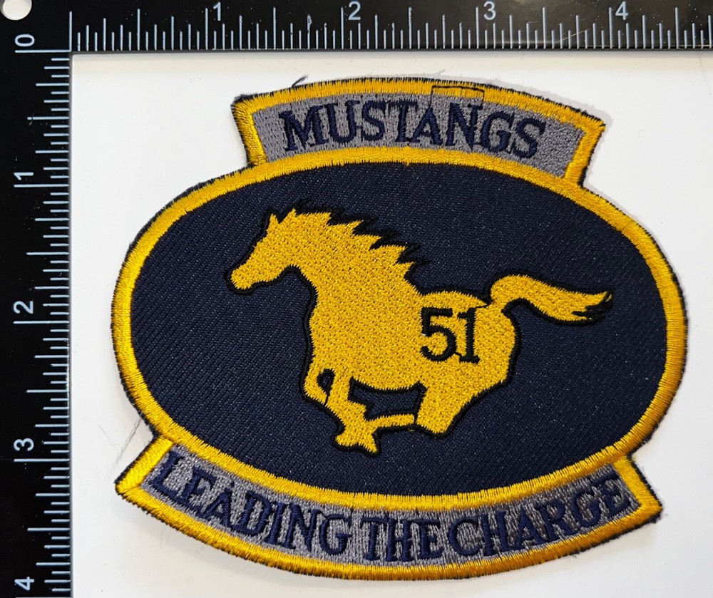USAF 51st Fighter Wing Mustangs Leading The Charge Patch