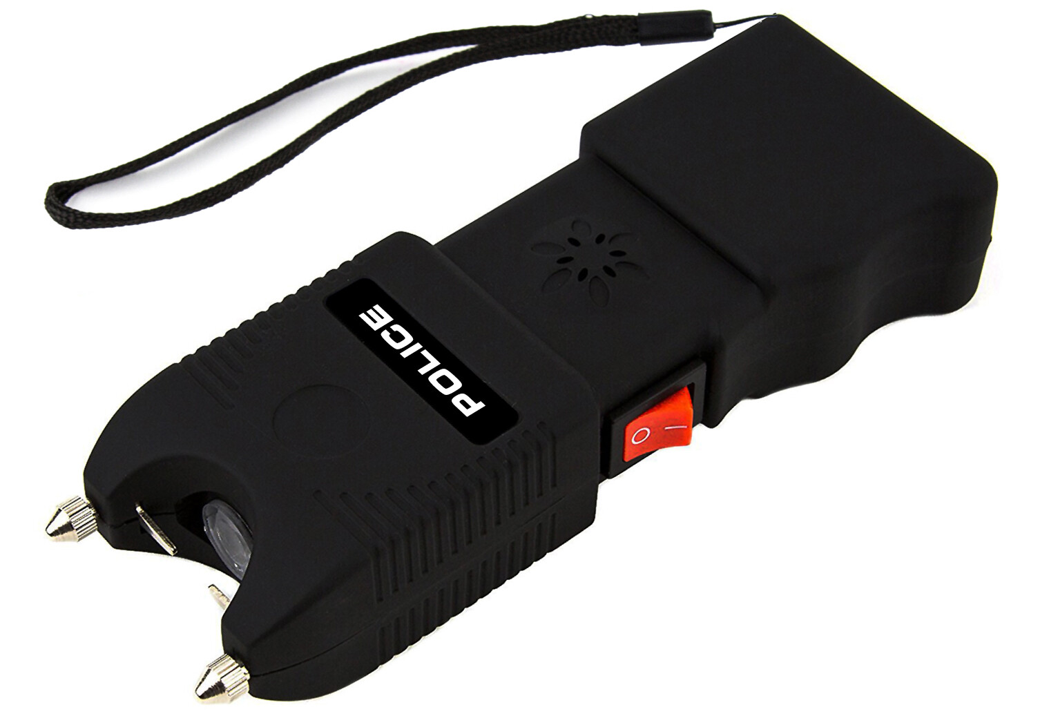 Police Stun Gun TW10 High Voltage Rechargeable LED Flashlight Siren Alarm