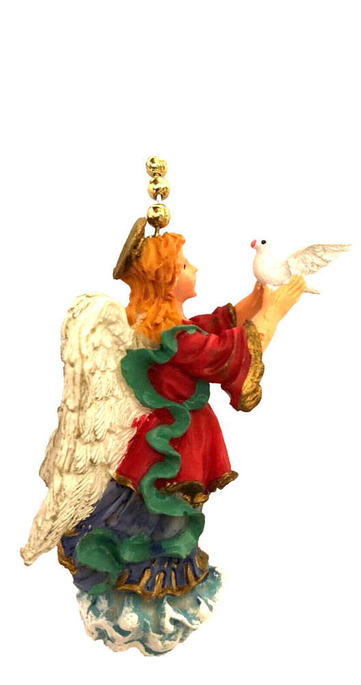 Angel with Dove Figure Fan Pull