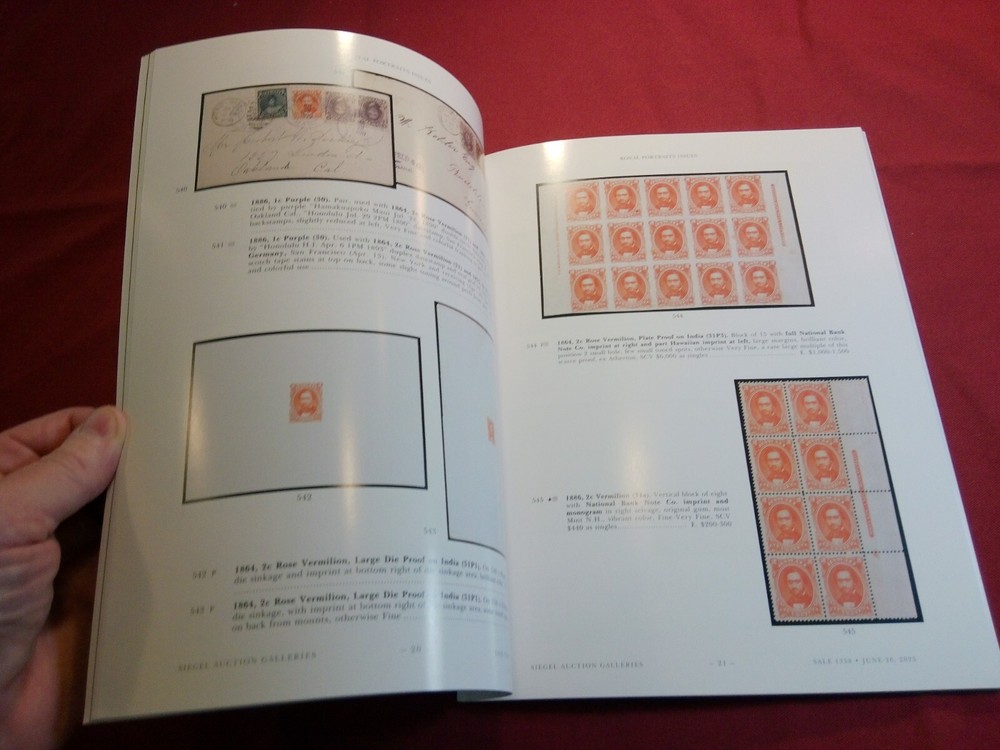 2025 Siegel Catalog for Reference Hawaii Stamps & Provisional Government Issues
