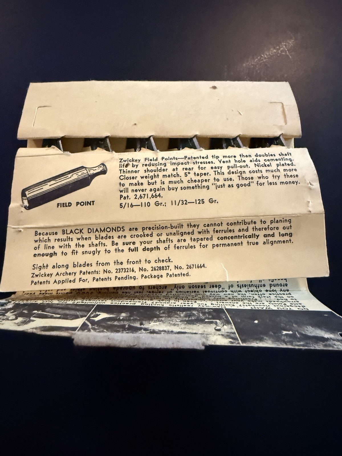 Zwickey Black Diamond Broad-heads Two Edge 11/32 Four Edge New Old Stock Rare 6