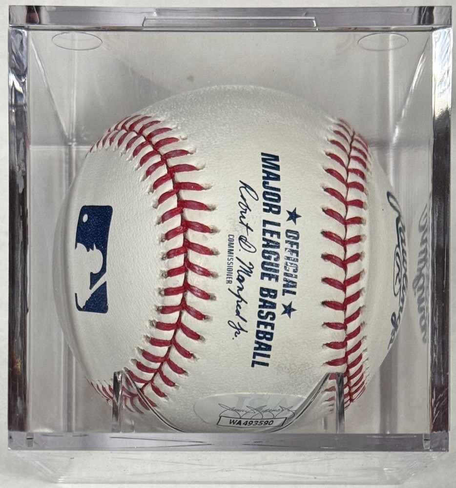 Chauncey Leopardi "Squints" Signed Official MLB Baseball JSA COA