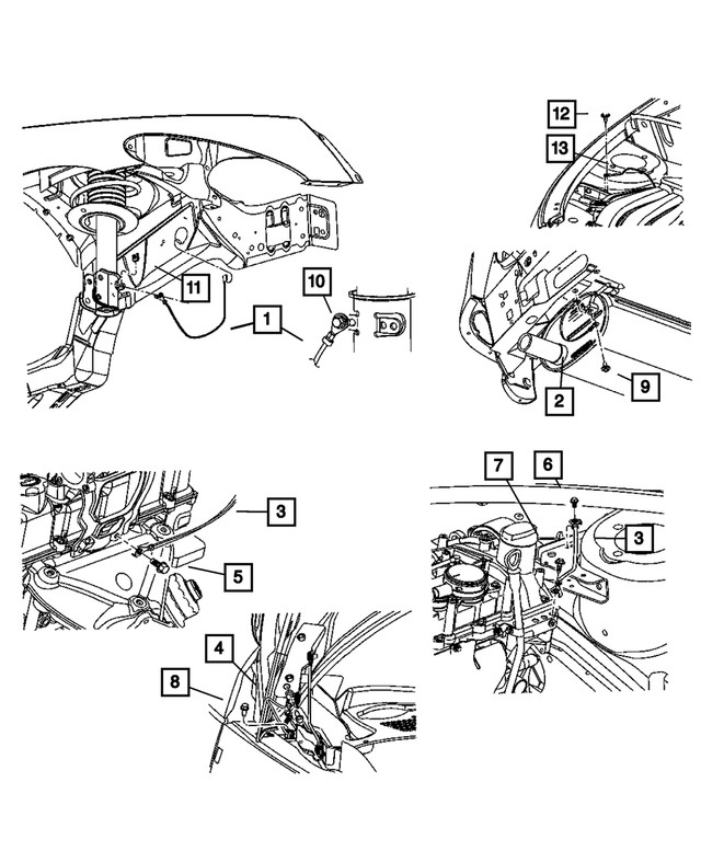 Genuine Mopar Ground Strap Right 4794264ad