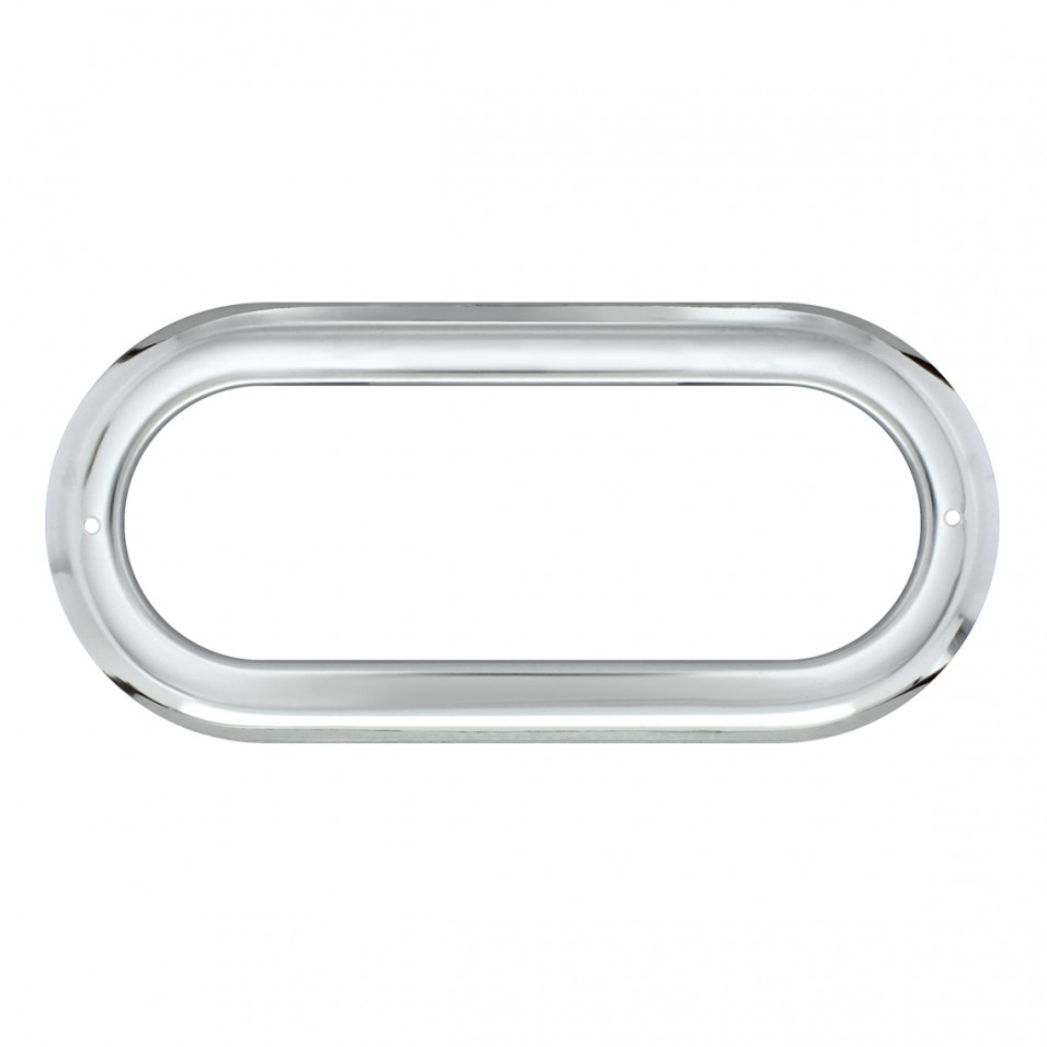 Oval Stainless Light Bezel for Grommet Mounted Light - Pair