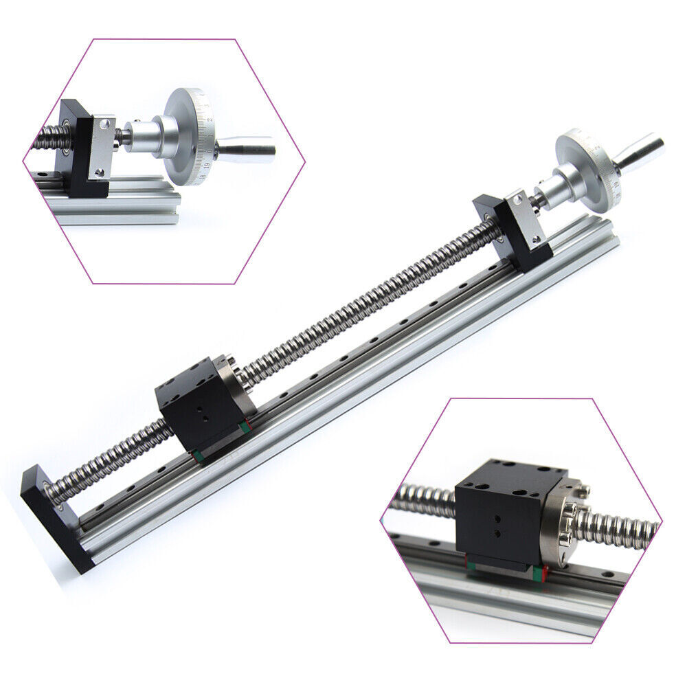 Manual Linear Rail Guide Slide Stage Actuator Ball Screw Motion Table& Handwheel