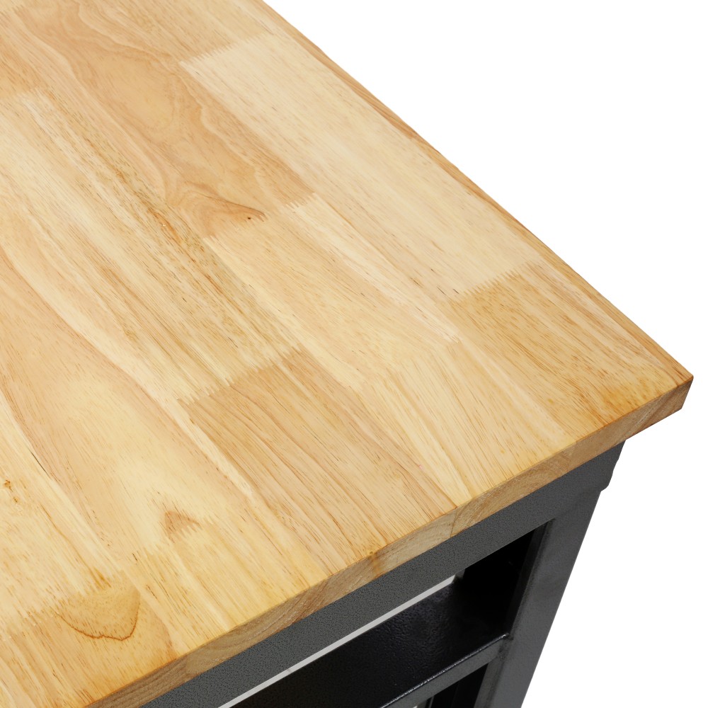 Heavy Duty Rolling Workbench, Locking Wheels Adjustable Height 60" Garage