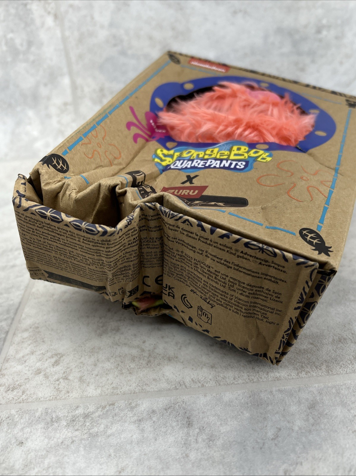 Patrick Fuggler Spongebob Squarepants 9" Plush - New/ Damaged Box- See Pics