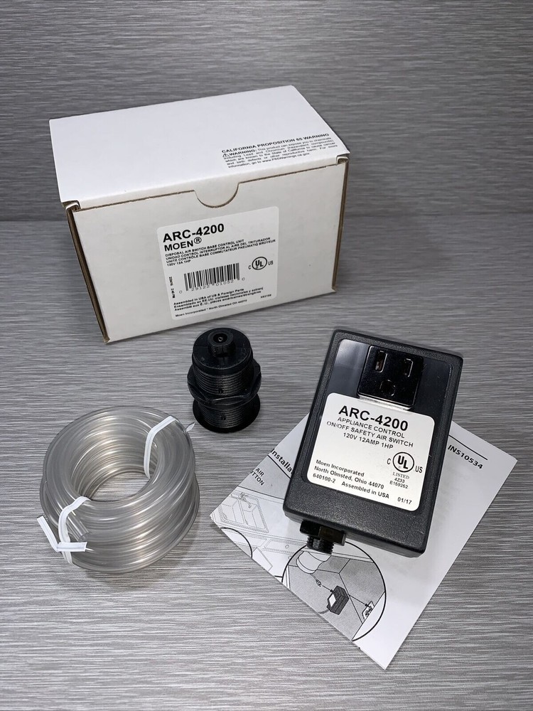 Moen ARC-4200 Garbage Disposal Air Switch Controller Base Single Outlet Only