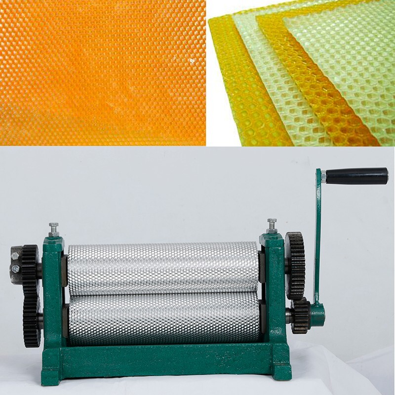 12" Bee Wax Foundation Machine 5.4mm Cell Manual Comb Foundation Roller MIll