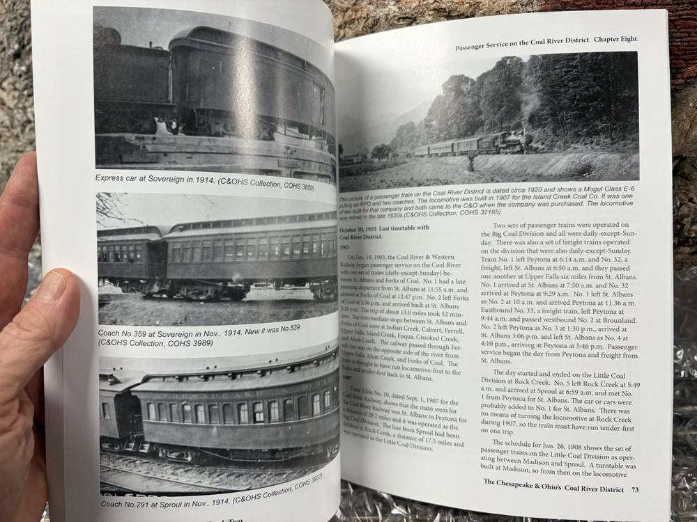C&O Coal River District history and pics Chesapeake & Ohio