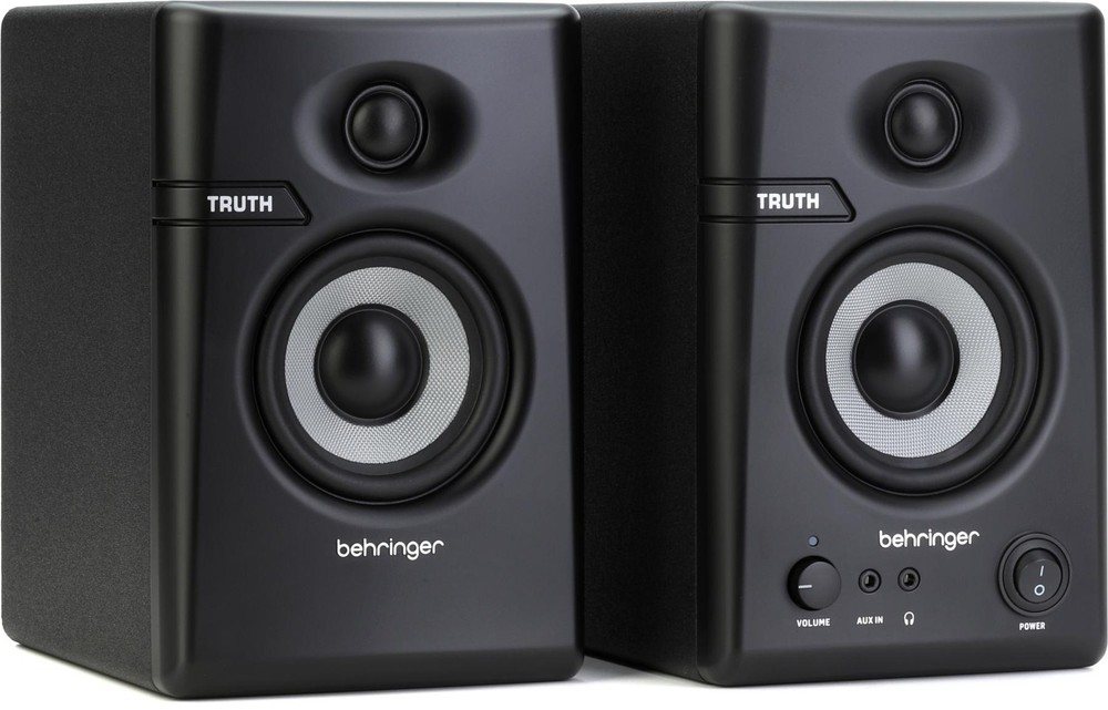 Behringer Truth 3.5-inch Powered Studio Monitors with Bluetooth - Black