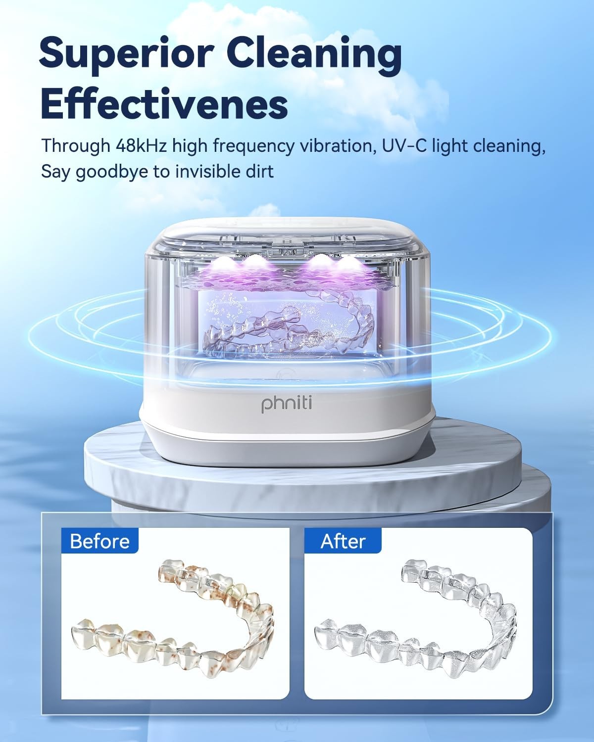 Ultrasonic Jewelry Cleaner Denture Glass Watch Ring Bath Tank Cleaning Machine