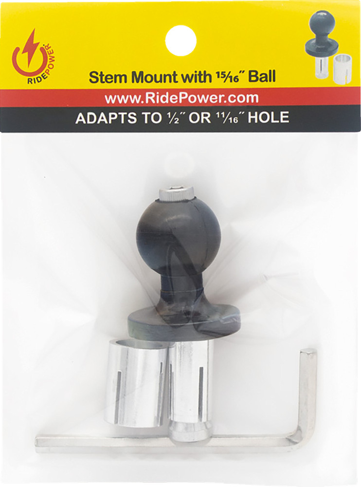RidePower RPSTEMMOUNTADPT Ball Mount Adapter for Secure Device Mounting