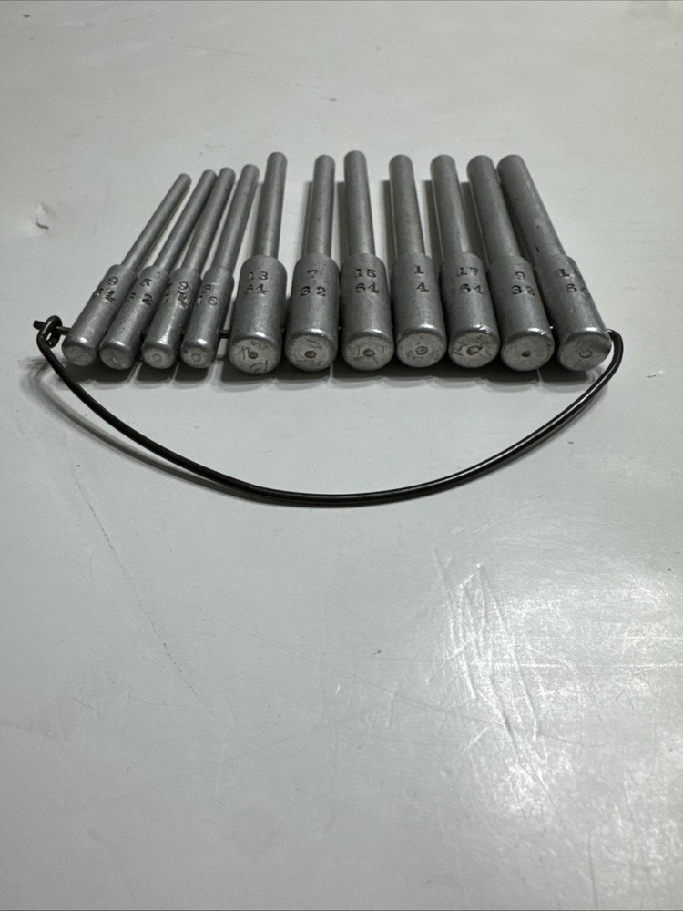 Numbered Drilling Tools Set Vintage